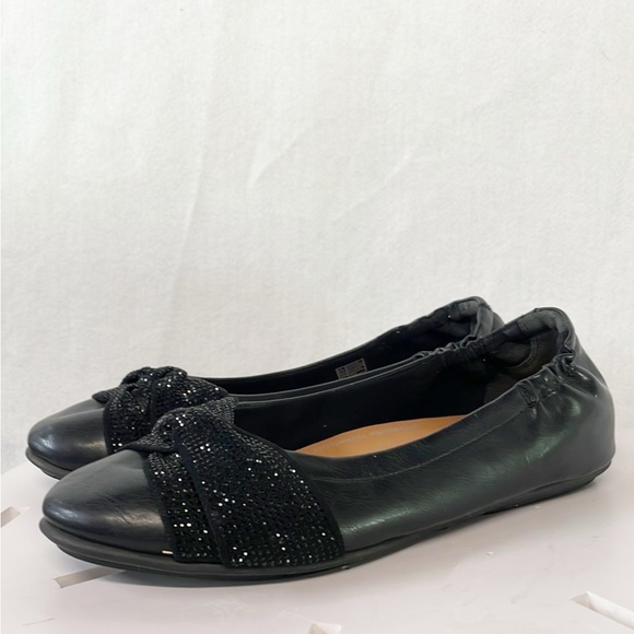 FitFlop Womens Sz 10 Twiss Crystal Embellished Ballet Flat shoes